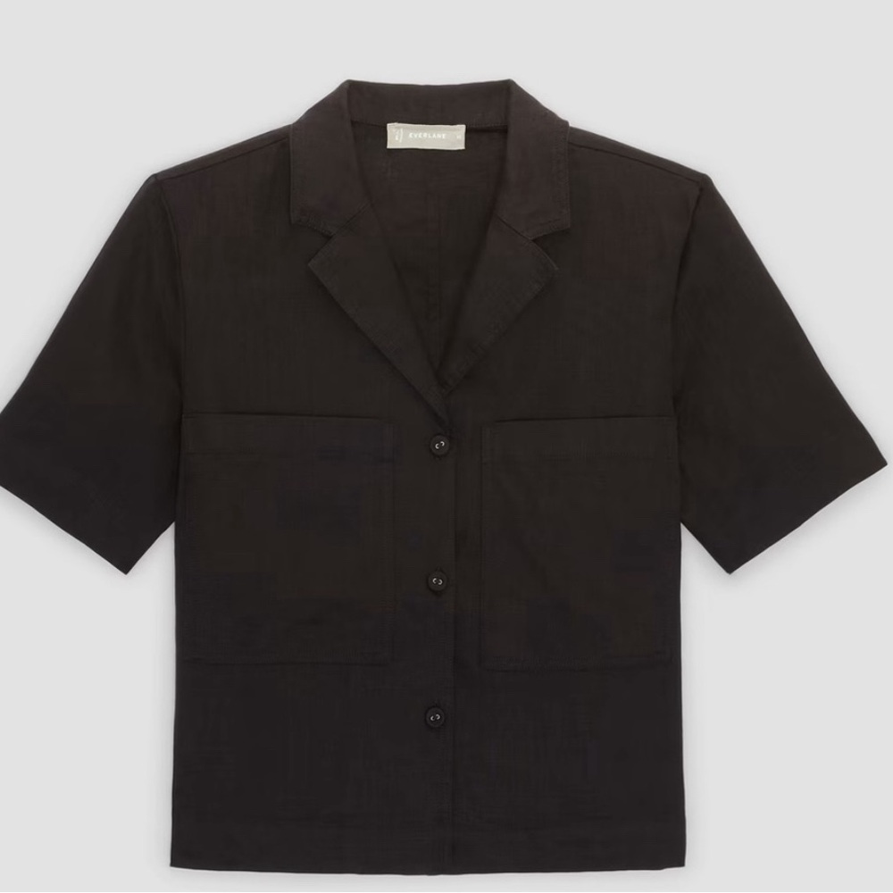 EVERLANE WORK WEAR LINEN TOP